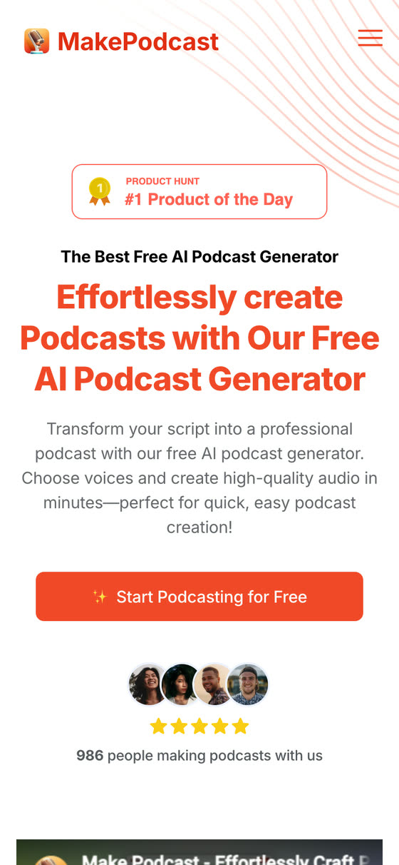 MakePodcast on a phone